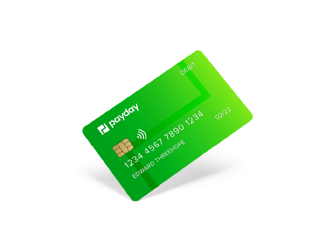 Payday atm card design