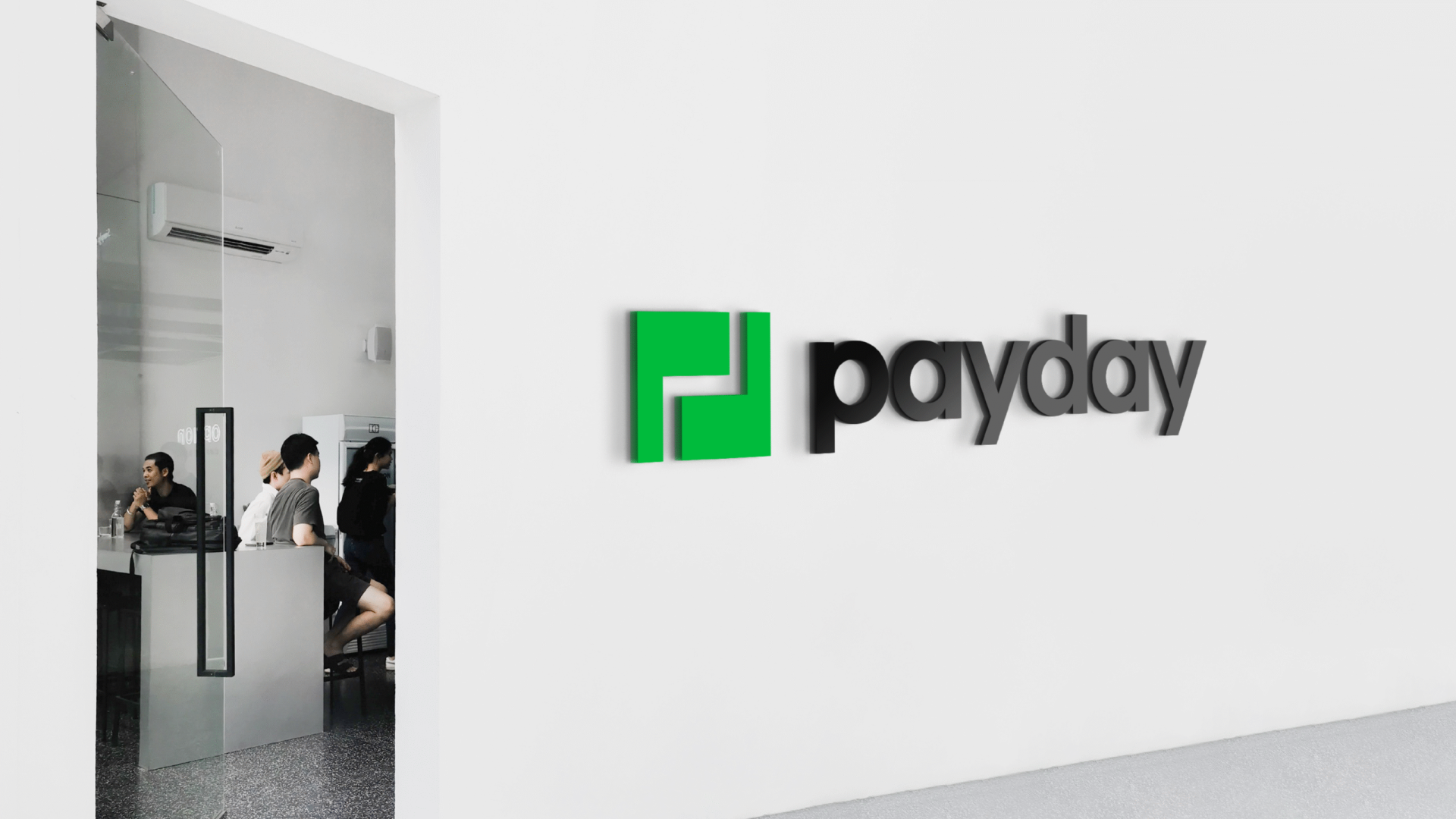 Payday-01 Payday wall logo signage